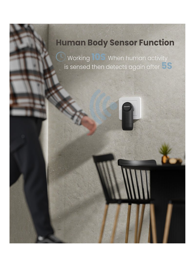 Moxedo Moxedo Plug-In Electric Fragrance Diffuser Wall Mount Aroma Therapy Waterless Diffuser with 120 ml Bottle Capacity for Home Office and Bathroom - Black  - Image 3
