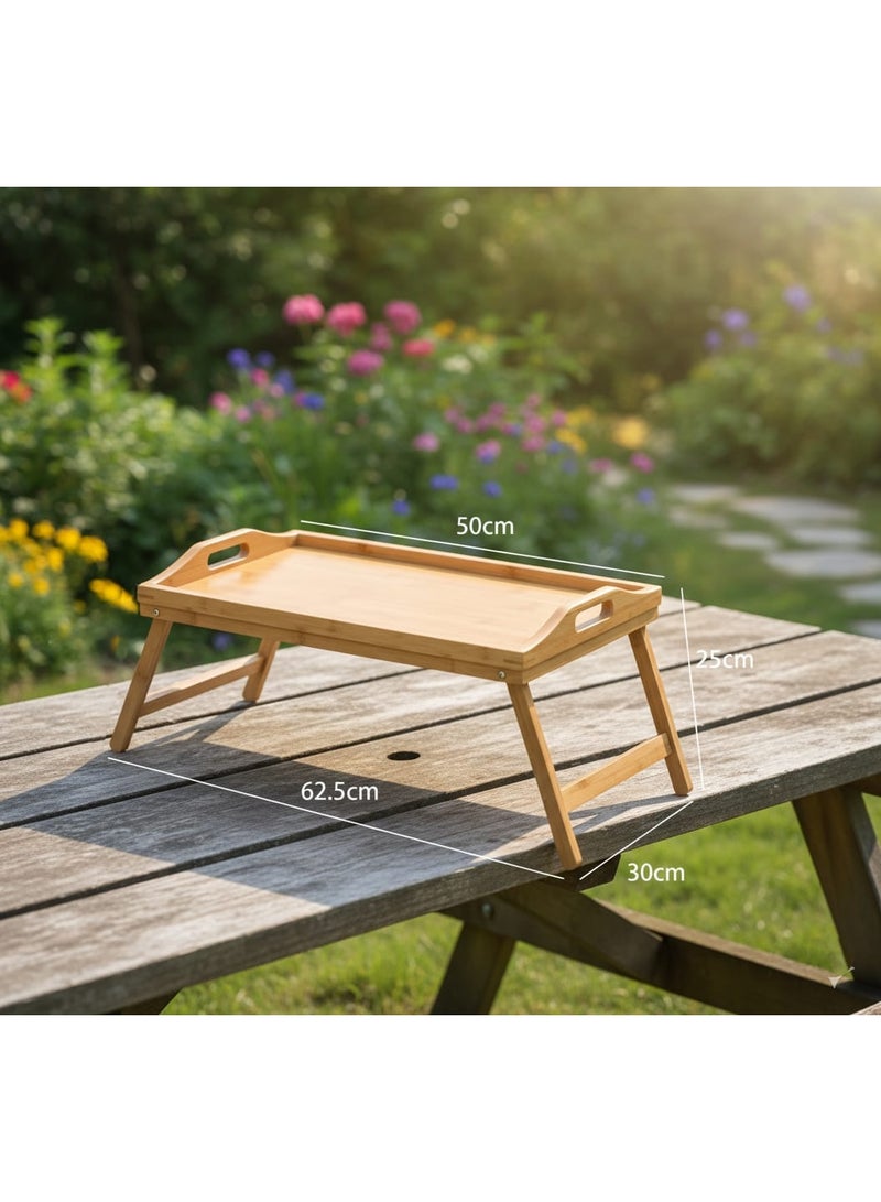 NZONE STORE Bedside Tray Table with Folding Legs Portable Foldable Tray for Home Use and Outdoor Activities - Image 5