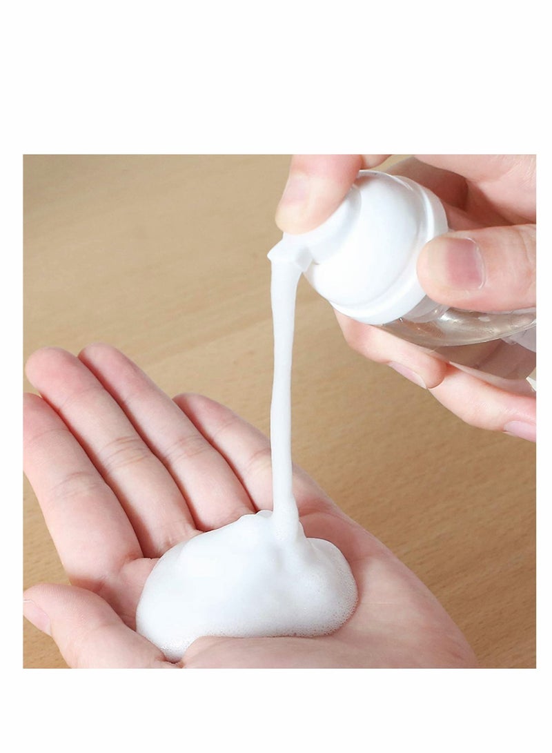 Excefore زجاجة مضخة موزع x6 60مل زجاجة مضخة - مثالية لتفريغ الشامبو وكريمات الشمس والجل والسوائل الأخرى زجاجات سفر 60مل قابلة لإعادة الملء زجاجات بلاستيكية فارغة - Image 3