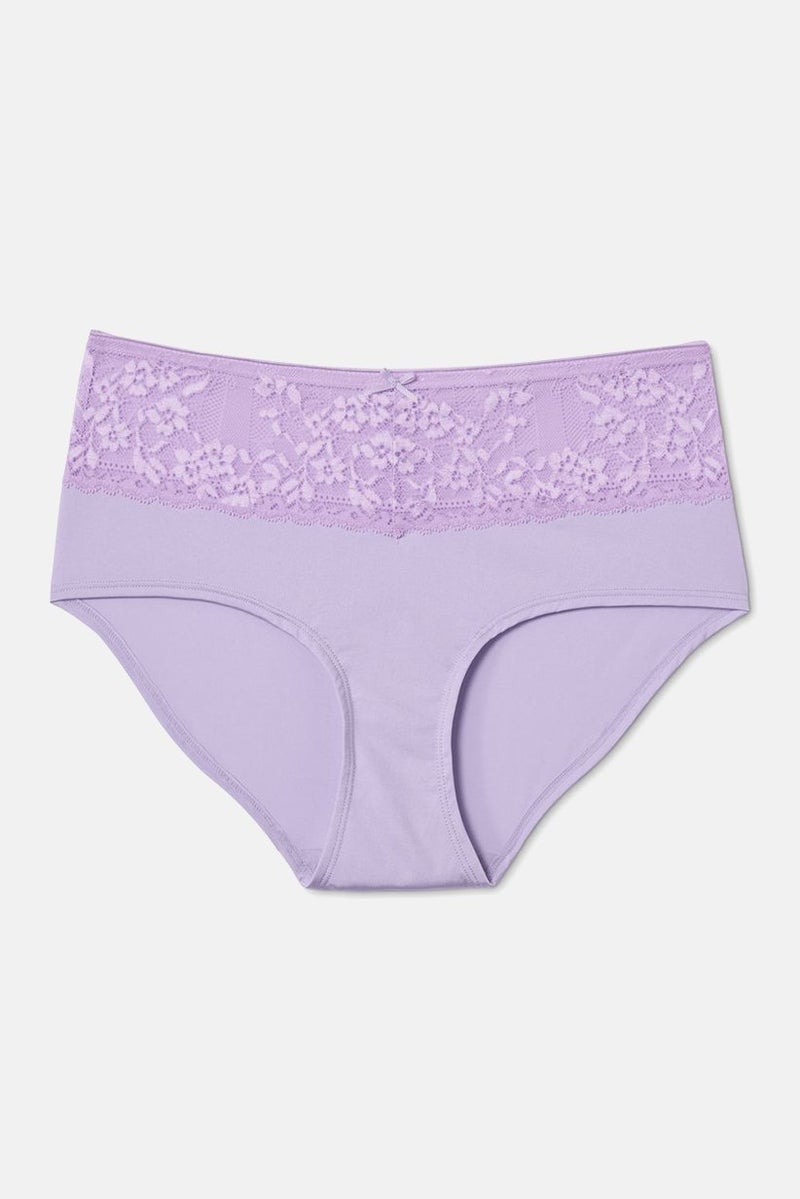 Tchibo Women Lace Microtouch Brief Panty, Lilac  - Image 2