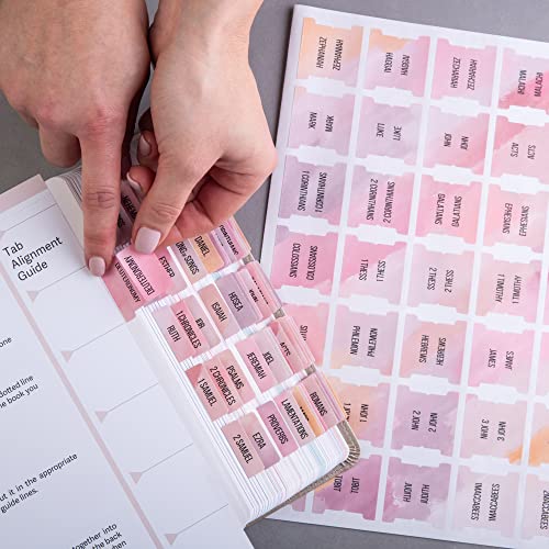 DiverseBee Laminated Bible Tabs (Large Print, Easy to Read), Bible Journaling Supplies, Bible Book Tabs, Christian Gift, 66 Bible Tabs Old and New Testament, Includes 11 Blank Tabs (Boho) - Image 4