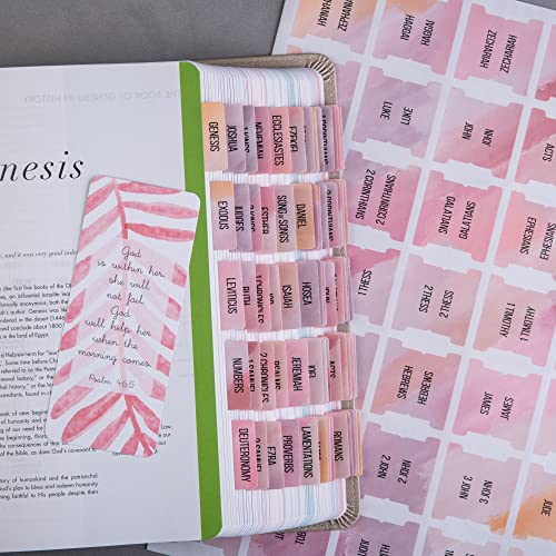 DiverseBee Laminated Bible Tabs (Large Print, Easy to Read), Bible Journaling Supplies, Bible Book Tabs, Christian Gift, 66 Bible Tabs Old and New Testament, Includes 11 Blank Tabs (Boho) - Image 3