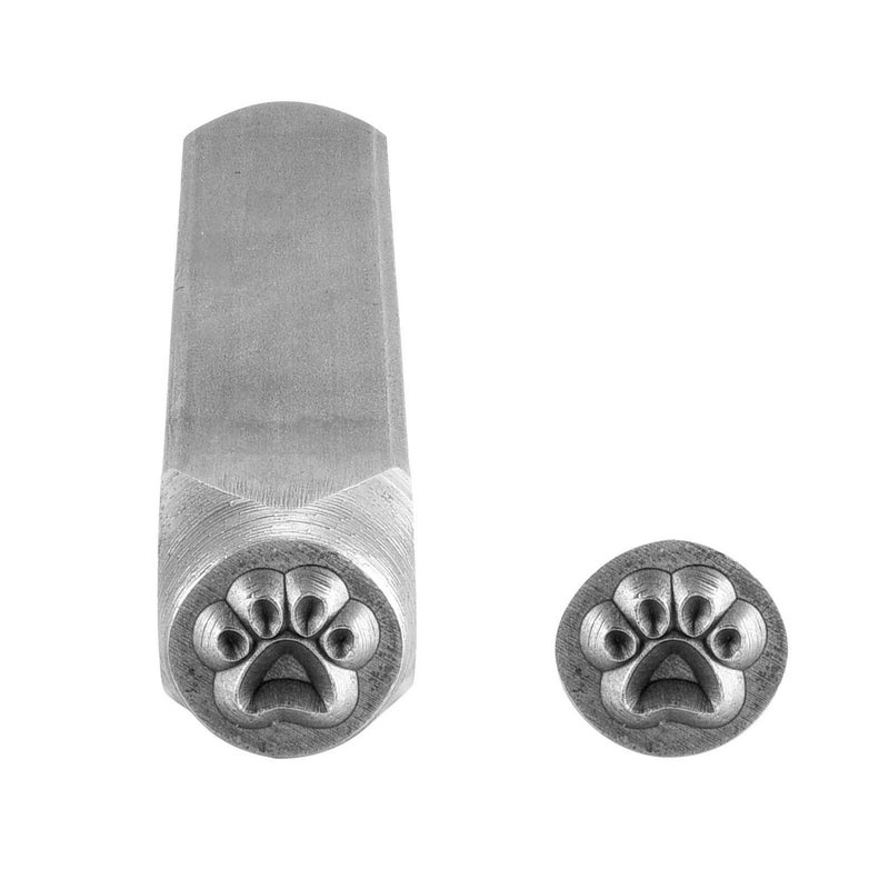 Yoption Dog Paw Metal Punch Stamp Stamping Tools 6mm for Stamping/Punching Metal, Jewelry, Clay, Leather, Wood - Image 1