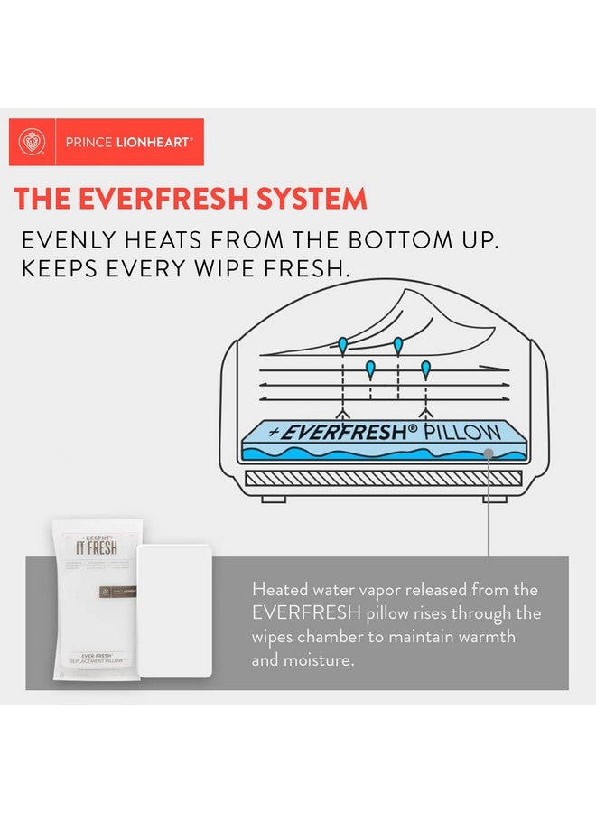 برينس ليون هارت سخان مناديل برينس ليونهارت ألتيميت مع ضوء ليلي مدمج | إمكانية الوصول إلى المناديل المنبثقة. سخان المناديل الأكثر مبيعًا عالميًا على الإطلاق. يأتي مع نظام وسادة EverFRESH لمنع الجفاف. - Image 2