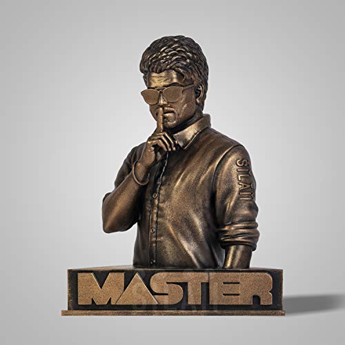 SILAII Master Thalapathy Vijay Sculpture - 8 INCH, Antique Bronze Colour - Image 1