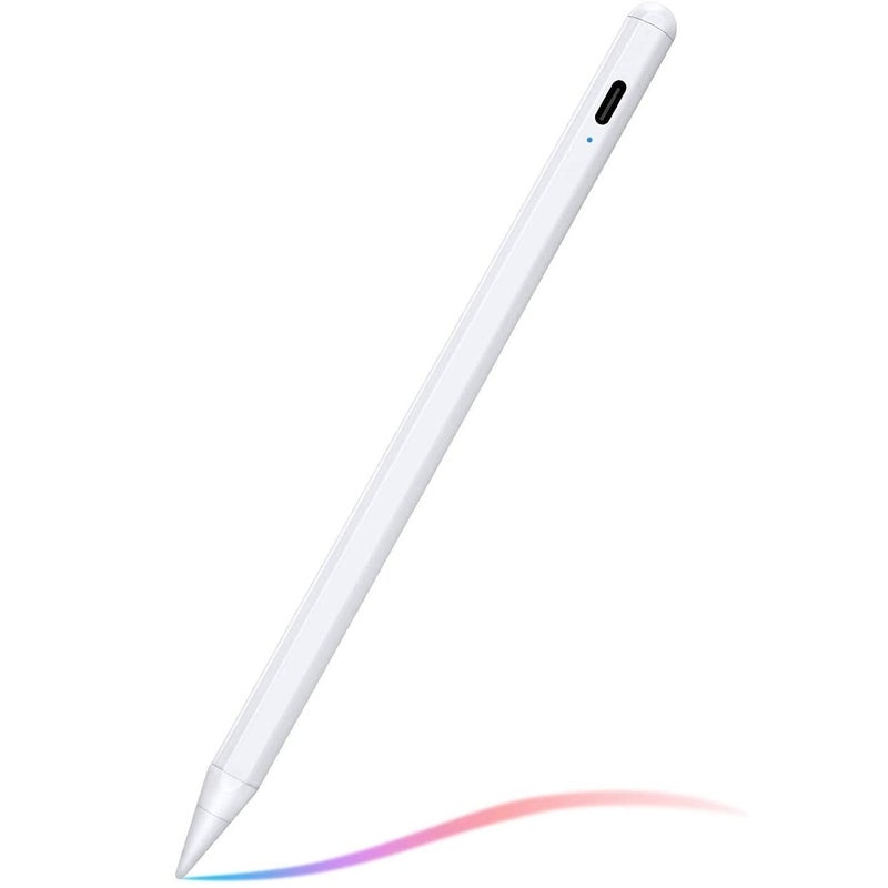 ipad anti-mistouch tilt pressure-sensitive touch screen pen active capacitive pen suitable for apple pencil apple Touch Tilt Pressure Sensitive White - Image 1