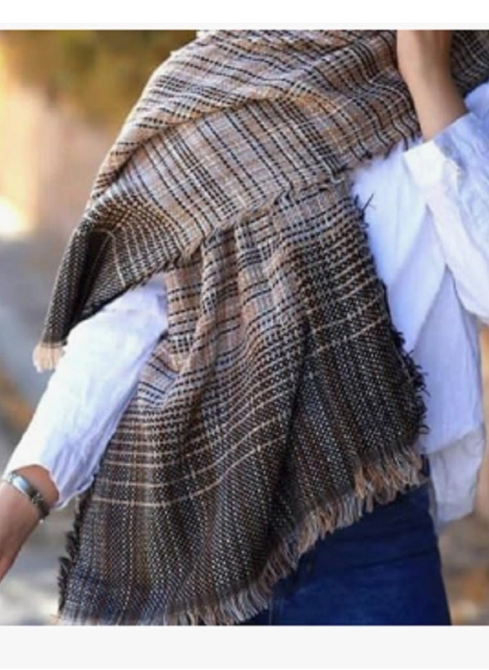 ماركة غير محددة - شال دافئ لبرد الشتاء وشاحات الشتاء الناعمة جدا وشكل انيق ملمس ناعم - Image 1