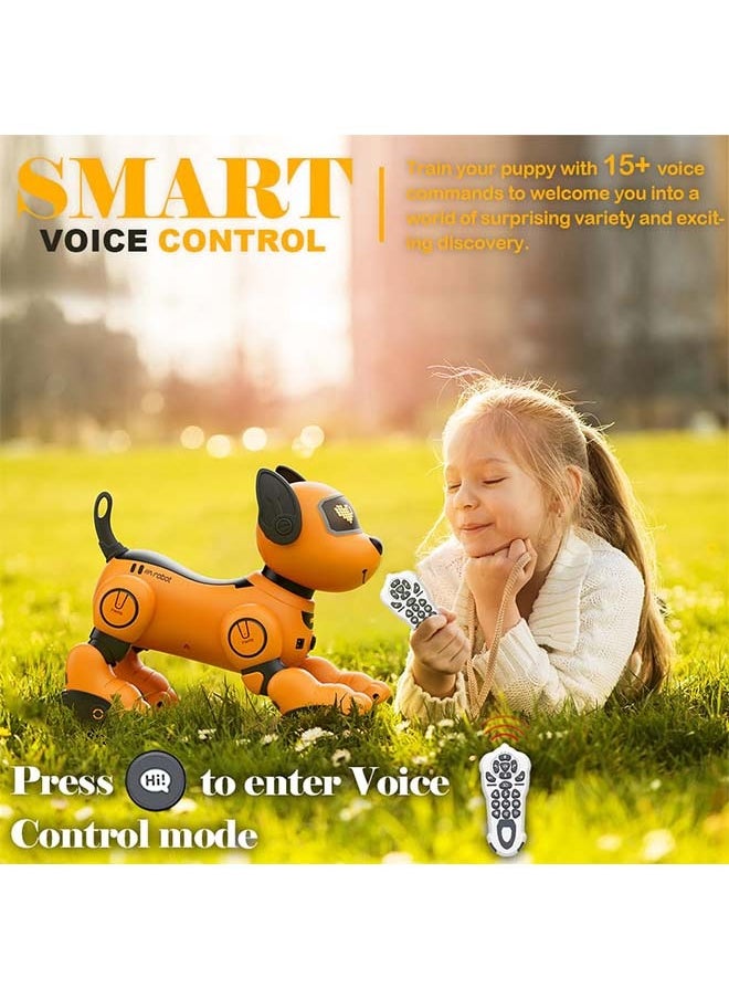 null - Robot Dog Toy for Kids, Voice & 2.4GHz Remote Control Robot Pet with Interactive Touch Sensors, Over 20+ Responses, Program Mode, Robotic Puppy Toy for Kids Boys & Girls - Image 1