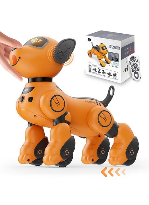Robot Dog Toy for Kids, Voice & 2.4GHz Remote Control Robot Pet with Interactive Touch Sensors, Over 20+ Responses, Program Mode, Robotic Puppy Toy for Kids Boys & Girls