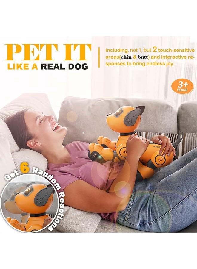 null - Robot Dog Toy for Kids, Voice & 2.4GHz Remote Control Robot Pet with Interactive Touch Sensors, Over 20+ Responses, Program Mode, Robotic Puppy Toy for Kids Boys & Girls - Image 1