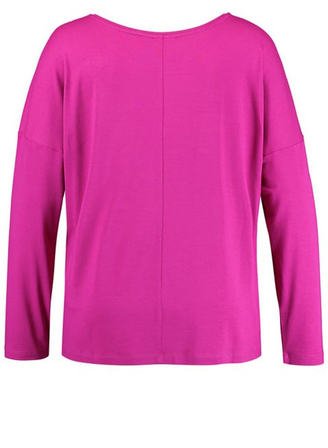 GERRY WEBER Long sleeve top in a mix of materials  - Image 2