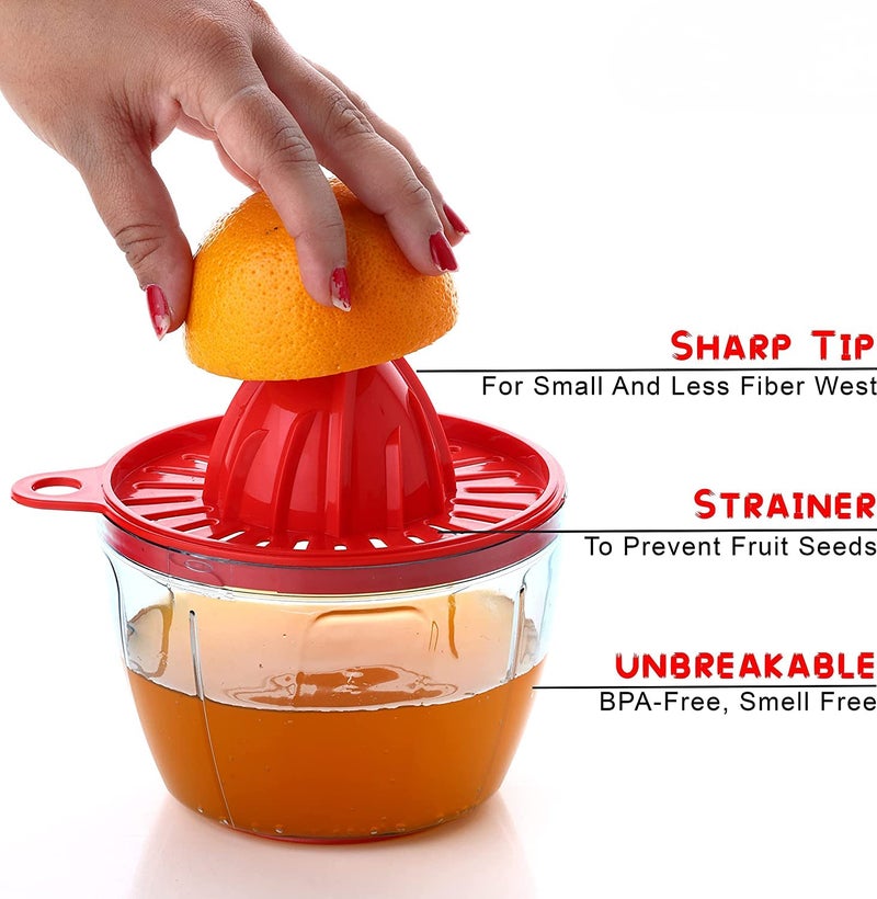 Black Olive Hand Press Juicer - Manual Heavy-Duty Non-Electric Unbreakable Juicer for Citrus, Mosambi, Sweet Lime, Mausambi, All Fruits Mixer Juser Squeezer Extractor Handy - Image 2