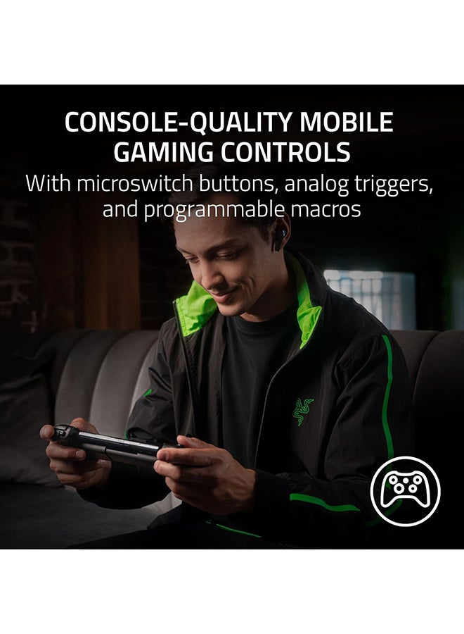 Razer Kishi V2 USB-C Mobile Gaming Controller, Console-Level Control, Tightly Fit Telescopic Bridge, Ultra Low Latency, Charging While Gaming, Compatible with iOS & Android, Black | RZ06-05110100-R3M1 - Image 2