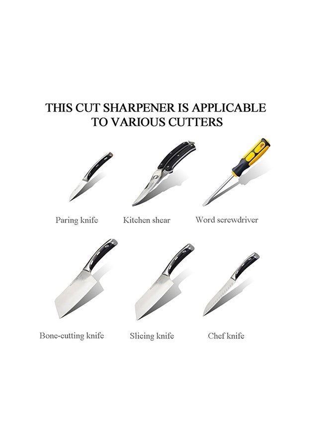 NIBEMINENT Intelligent Quick Cut ousehold Electric Sharpener White 22.5x12.5x12.5cm - Image 2