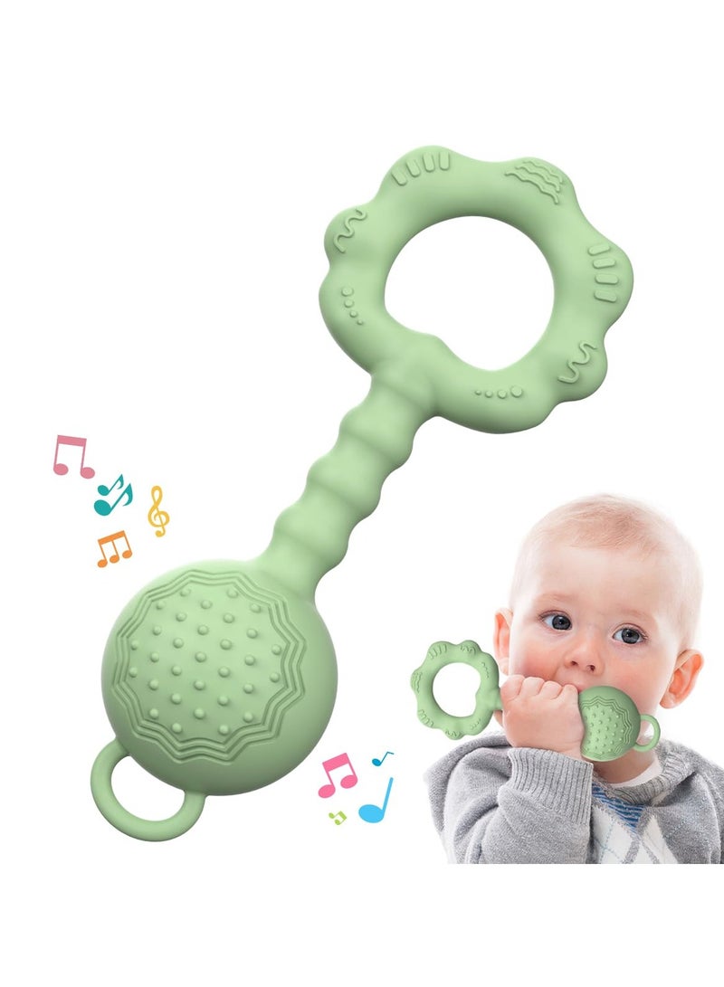 LEFAFA Baby Teething Toys, Food Grade Silicone Teethers for Babies 6-12 Months, Baby Rattles 0-6 Months, BPA Free Baby Chew Toys for Soothing Sore Gums and Keeps Little Ones Entertained - Image 1