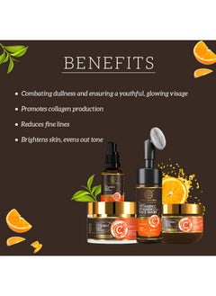 Khadi Natural Radiance Revival Kit | Vitamin C Face Wash 150 Ml | Vitamin C Face Cream 50 Gm | Vitamin C Face Mask 200 Gm | Vitamin C Face Serum 30 Ml  - Image 2