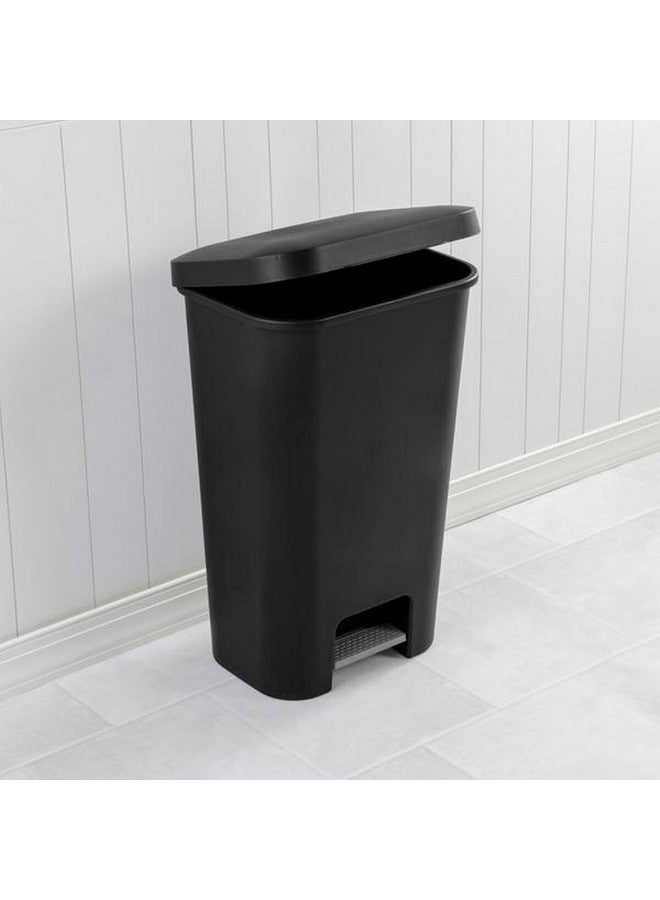 ستيريليت سلة مهملات متينة بدواسة خالية من البسفينول، سوداء اللون، سعة 11.9 جالون، 10699004 - Image 5