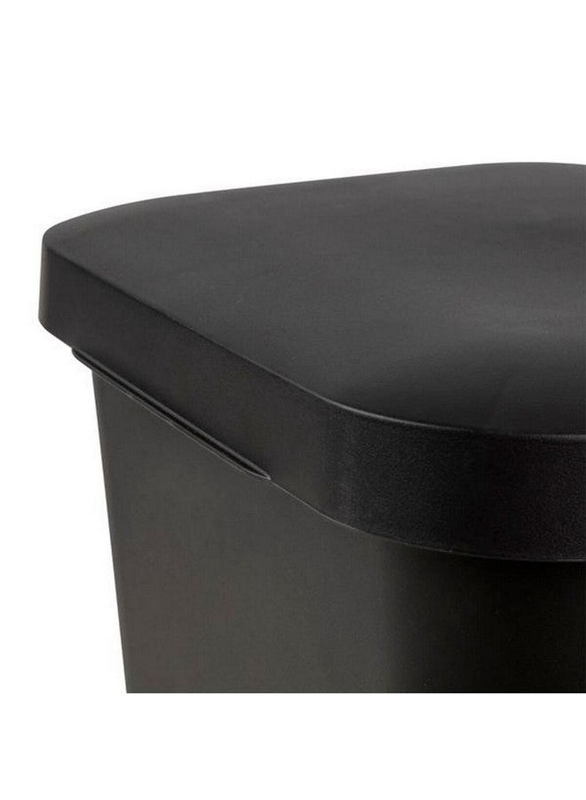 ستيريليت سلة مهملات متينة بدواسة خالية من البسفينول، سوداء اللون، سعة 11.9 جالون، 10699004 - Image 4