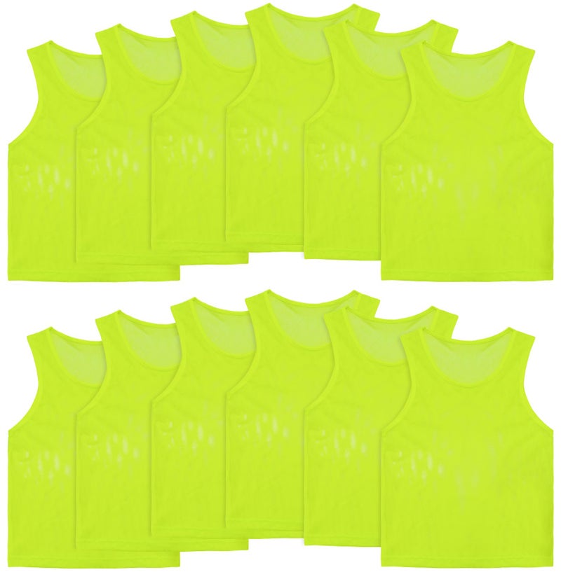 VOGRYE Pinnies Set of 1224 Scrimmage Vests Team Practice Sports for Child YouthAdult Lightweight Basketball Jersey - Image 2