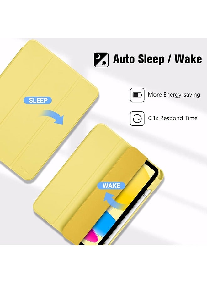 DUSALA Pro Case Hybrid Case for iPad 11" (A16) 11th Gen 2025 | 10.9" 10th Gen 2022 – Pencil Holder, Soft TPU Back, Touch ID Support, Auto Wake/Sleep - Image 3