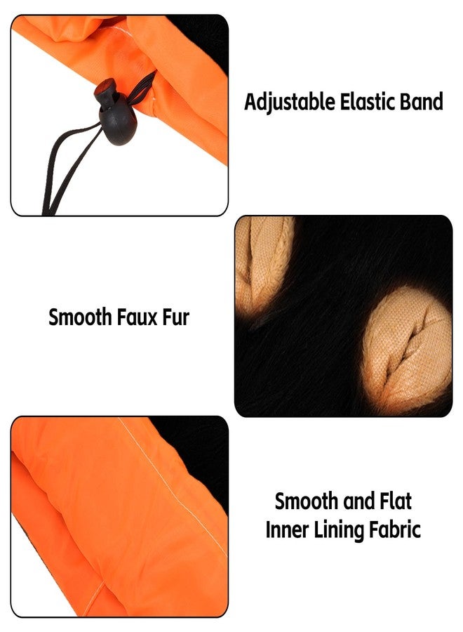 Nydotd Lion Mane for Dog Adjustable Lion Mane Wig with Ears for Medium to Large Sized Dog Costumes for Halloween Christmas Parties (Black) - Image 3