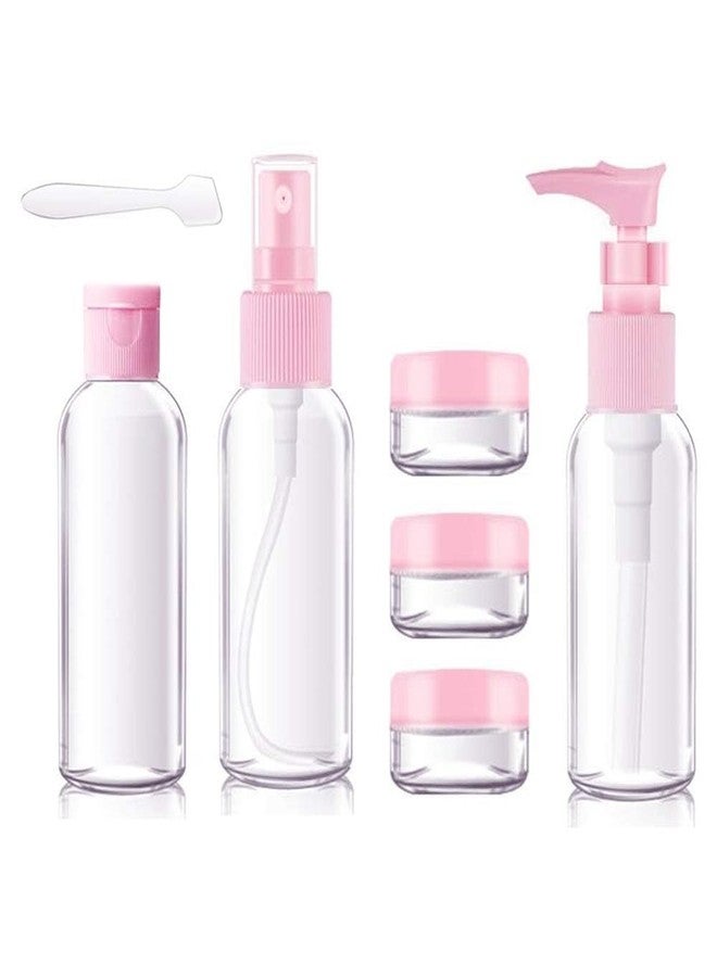 Rivtoxx Travel Bottles Set, Clear Plastic Refilling Containers Kit Empty Bottles with Zipper Bag, Toiletries Bag Leak-Proof for Cosmetics Shampoo Lotions Conditioner Liquid Creams, (H823) - Image 1