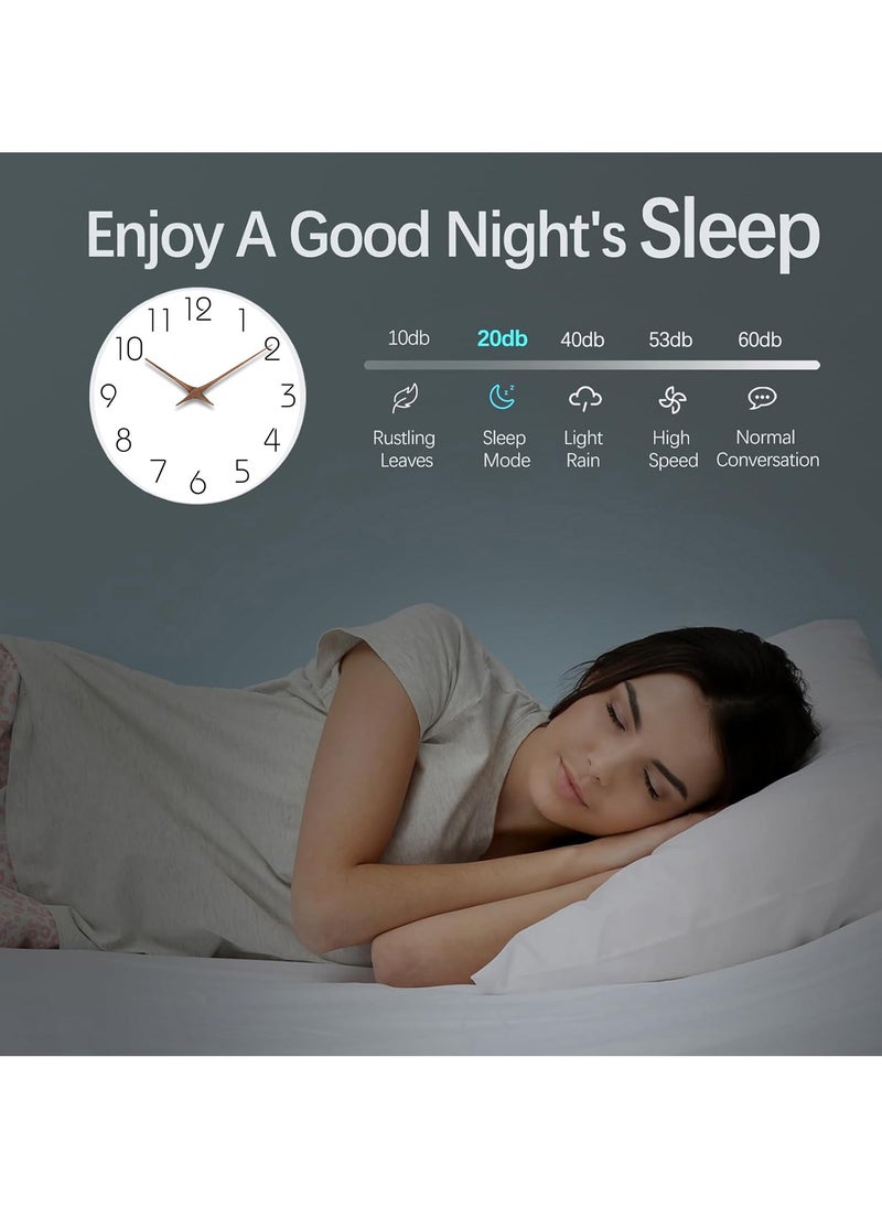 Generic 11inch Wall Clock,Wood Modern Wall Clock,Silent Non Ticking,Battery Operated,for Kitchen, Living Room, Office, Bedroom, Bathroom  - Image 4