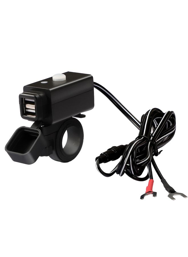 Beauenty C082 Motorcycle Mobile Phone Charger Waterproof USB Charger With Switch Indicator - Image 1