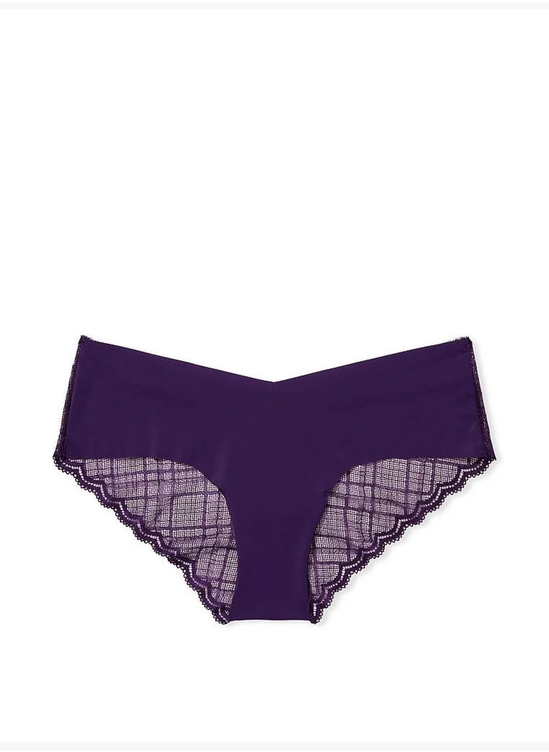 Victoria's Secret Solid Plaid Lace Cheeky Panty