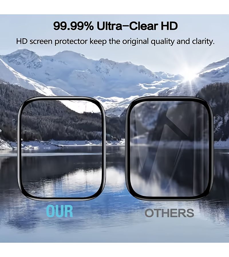 3 Pack TPU HD Screen Protectors Compatible Apple Watch 42mm Scratch Resistant - Image 3