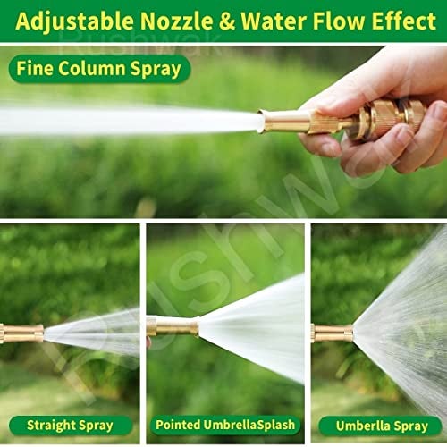 Rushwak Brass Water Spray Nozzle for 1/2" Hose Pipe - Adjustable Pressure Booster Gun for Car Wash & Gardening, 10 x 2 cm - Image 4