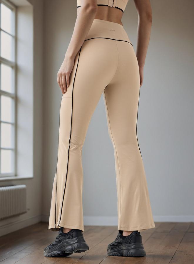 ADOT by Splash Flared Leggings with Contrast Piping Detail - Image 3