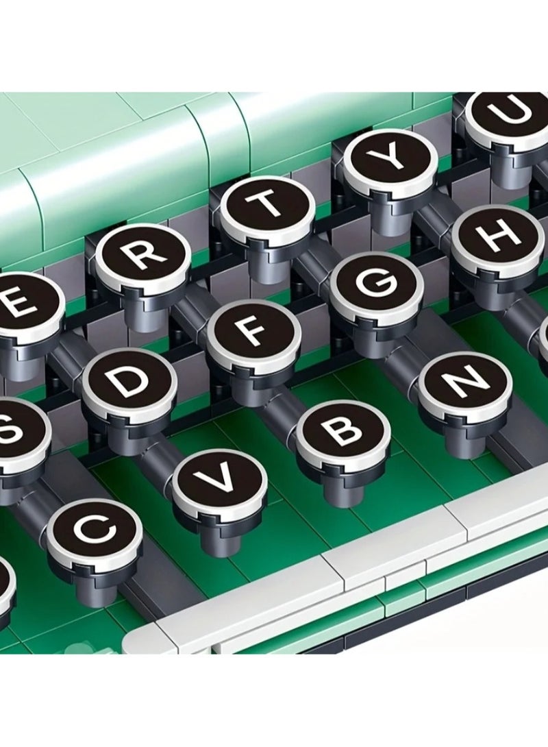 AROAQ 820 Pieces Retro Typewriter Building Blocks Classic Creative Ideas Bricks Toys for Children Adult Gift - Image 3