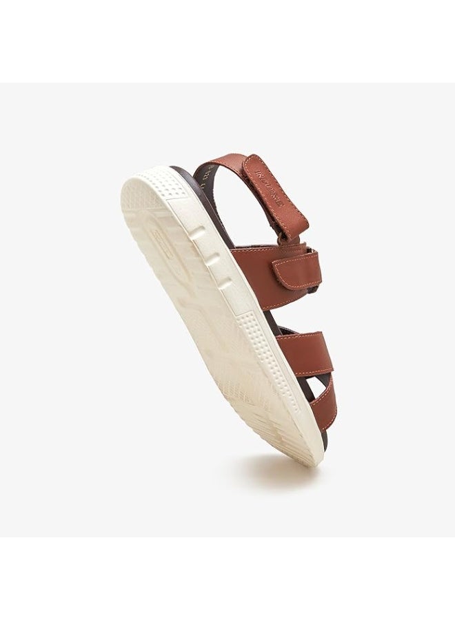 نديور صندل رجالي NDURE Air Steps | نعل داخلي من الجلد الصناعي المتين مع رغوة سحابية | نعل خارجي خفيف من EVA، أصابع دائرية، مريح طوال اليوم - Image 5