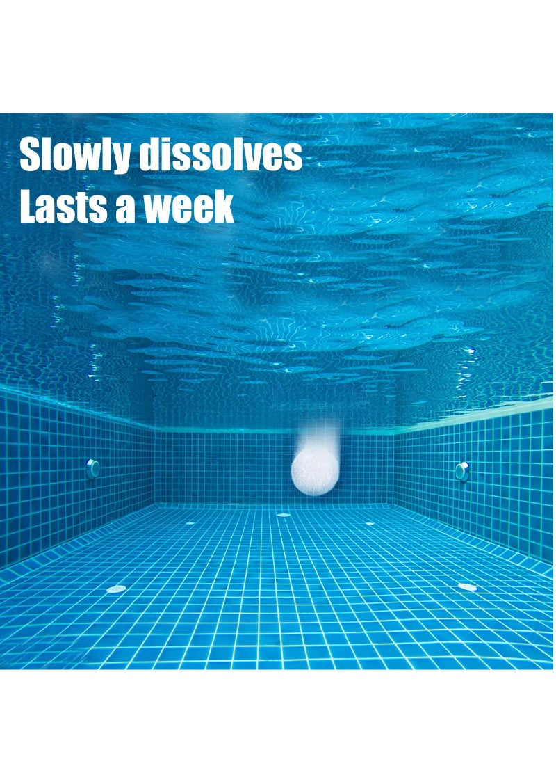 أقراص كلورين سيوسي 21 قطعة 1 في أقراص الكلور طويلة الأمد تذوب ببطء 1LB لحمامات السباحة والسبا والنوافير، أقراص كلورين لحمام الساخن - Image 3