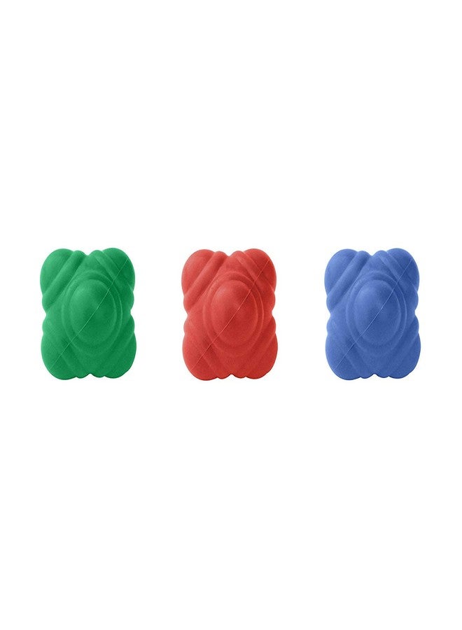 Roxan Rubber Reaction Ball (Multi-Color, Pack of 3) | Reaction Balls for Agility Reflex and Coordination Training - Image 2