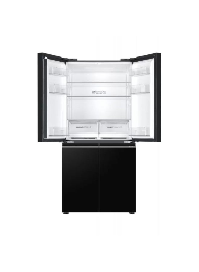 هاير ثلاجة هاير، 4 أبواب، 504 لتر، رقمية، انفيرتر، HRF-580TDBG - أسود - Image 3