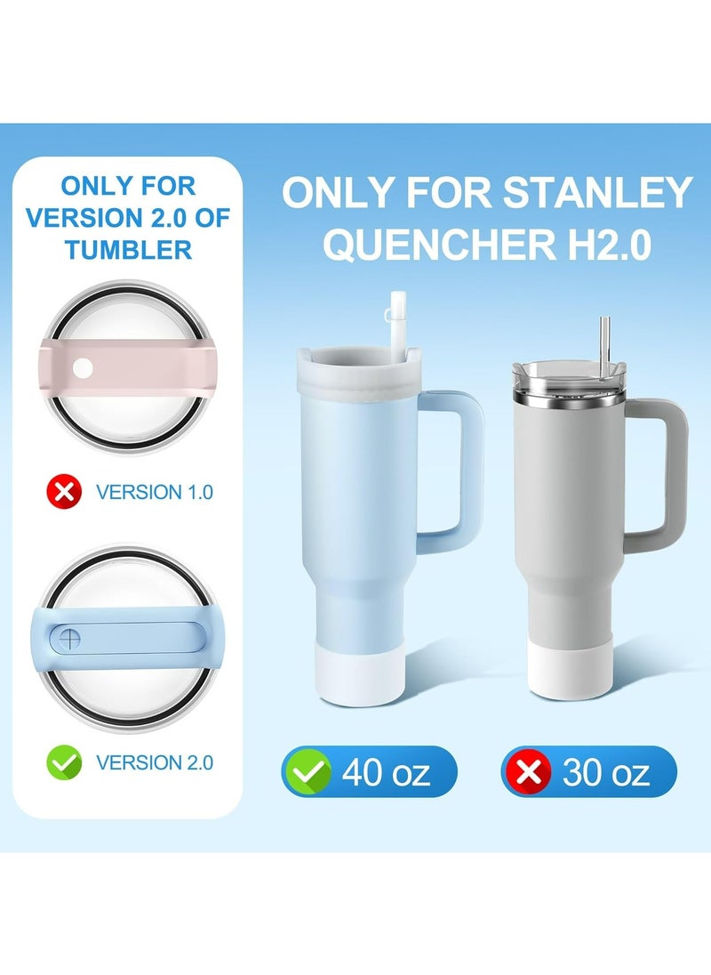 Oasisgalore Silicone Spill Stopper for Stanley Quencher 40oz - Leakproof Tumbler Accessories with Straw Cap (Set)  - Image 5