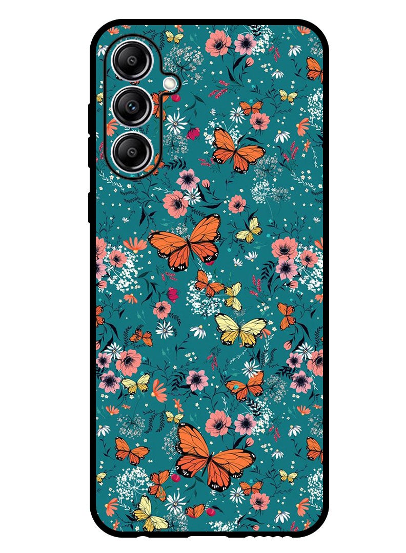 Theodor Protective Case Anti Scratch Shock Proof Bumper Cover For Samsung Galaxy F15 Butt Flowers - Image 1