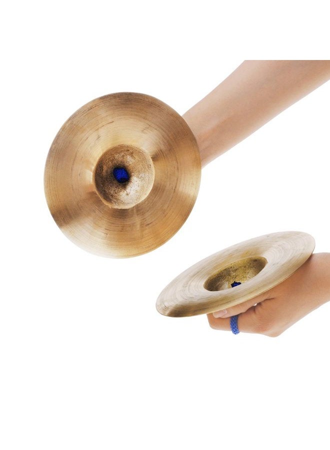 ANDOER 15cm/5.9in Mini Small Kids Children Copper Hand Cymbals Gong Band Rhythm Beats Percussion Musical Instrument Finger Cymbals - Image 5