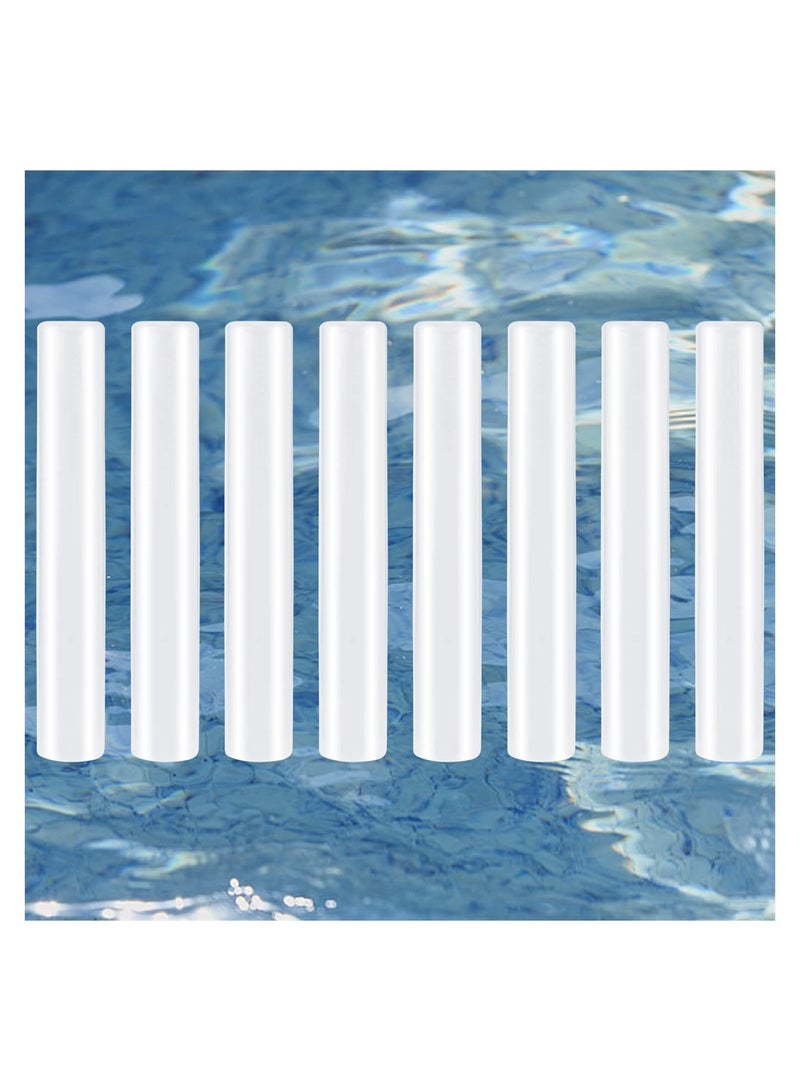 Excefore مكعبات ثلج قابلة لإعادة الاستخدام، 8 قطع أزونى مكعبات ثلج بلاستيكية سريعة التجميد، خالية من BPA، قابلة للغسل، عصي ثلج دائمة وغير قابلة للذوبان لزجاجات الماء والمشروبات - Image 1