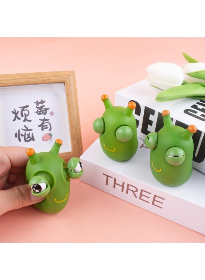 Squeezing and bursting bugs, decompression toys, squeezing and laughing, venting, staring, funny, vegetable bugs, stress relieving tool - Image 2