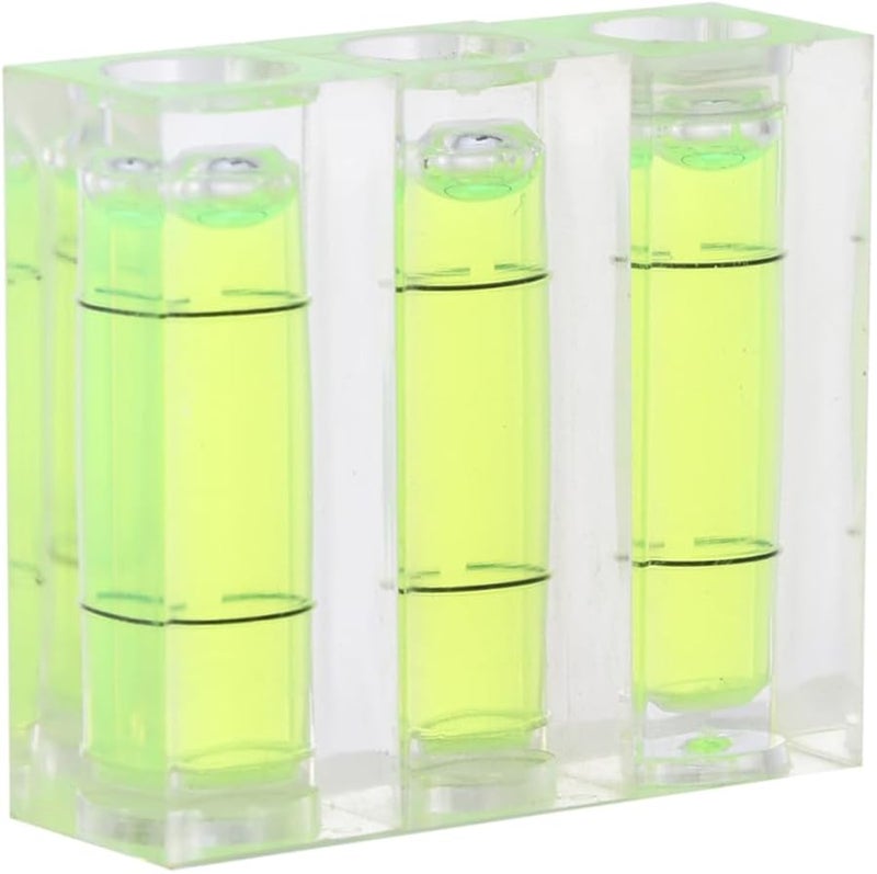 10 قطعة من مستوى الفقاعة المصغر باللون الأخضر الفاتح، مستوى مربع دقيق لنحت الخشب والنجارة - Image 2