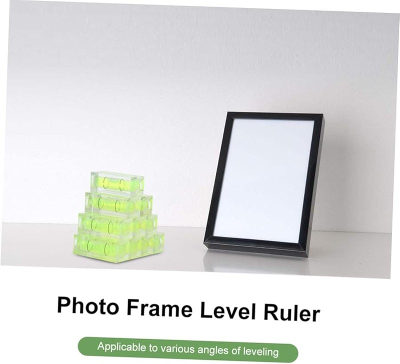 10 قطعة من مستوى الفقاعة المصغر باللون الأخضر الفاتح، مستوى مربع دقيق لنحت الخشب والنجارة - Image 3