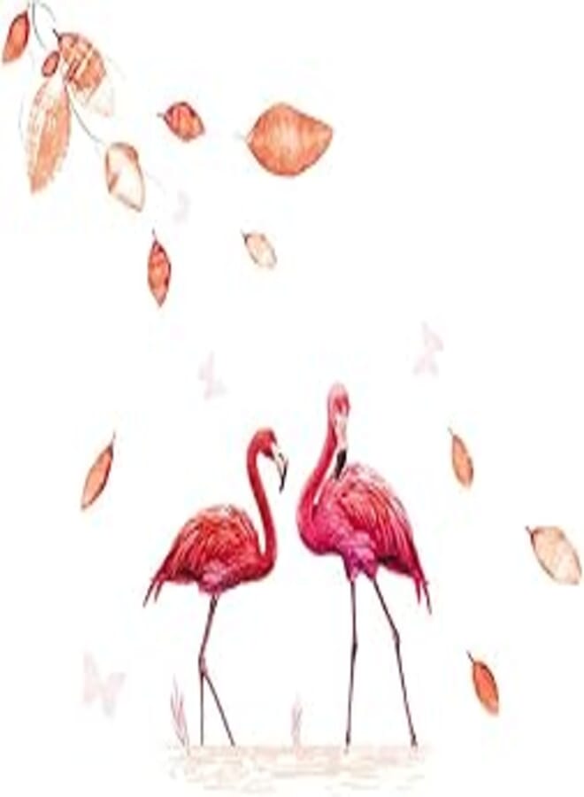 Romantic Flamingo Art DIY Birds Decorative Wall Sticker