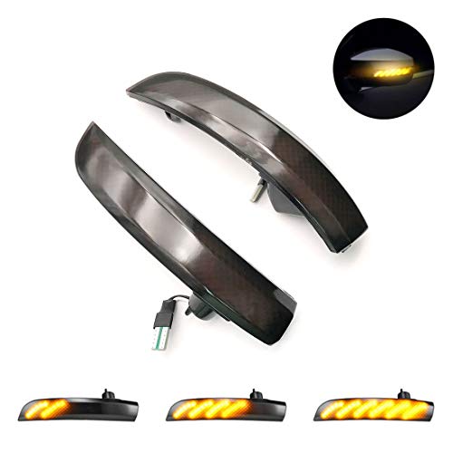 ruihe Smoked Lens Dynamic Sequential Blink LED Side Mirror Turn Signal Light Strip Assembly Compatible With Fit for Ford Focus 2012 2013 2014 2015 2016 2017 2018 MK3 RS ST - Image 3