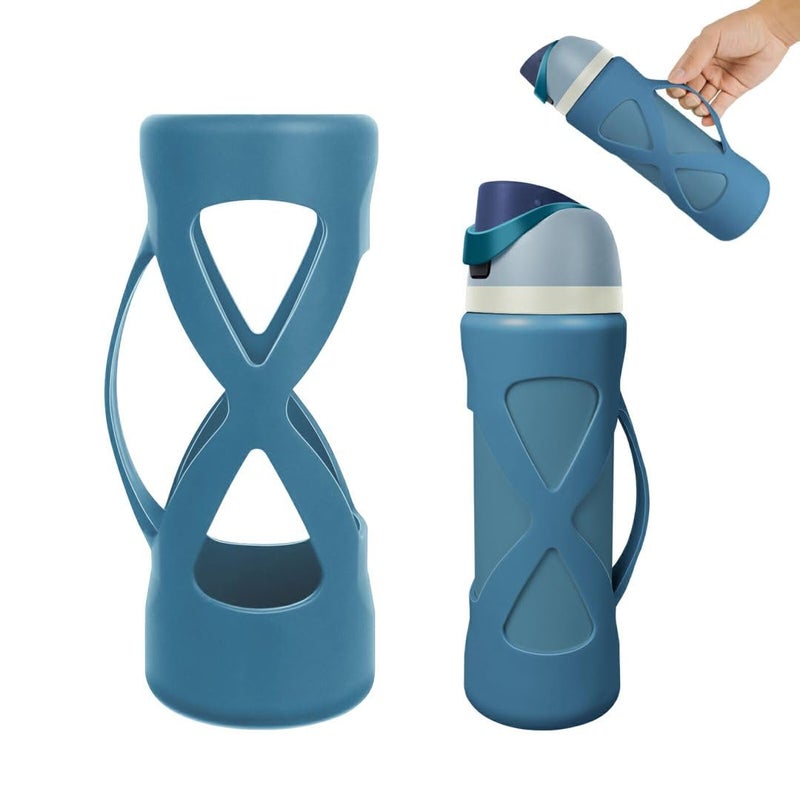 BKBY Silicone Boot with Handle Compatible with Owala 24 oz, Full Protective Anti Scratch & Reduce Dent Sleeve Cover, All-Round Wrap Protector Compatible with FreeSip Water Bottles - Image 1