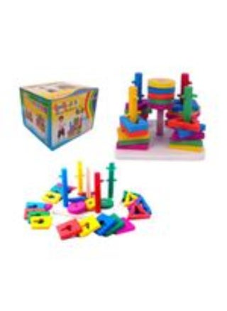 Montessori Stacking Game – 1 to 4 Players – Ages 3+ – Shape Sorting – Multi-Peg Colorful Geometric Puzzle - pzsku/Z78FC7E6BD438FD1B7C42Z/45/1742442371/35fd01b4-1802-4ed3-b860-74afaafa3edf