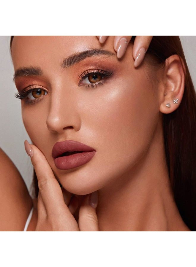 MAKI YIKA Brown Nude Lipstick for Women Color Stay Long Lasting Lipsticks, No Smudge Matte Liquid Lipstick Transferproof, DINNER TIME - Image 3