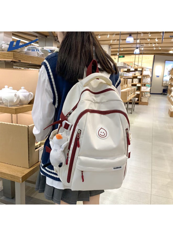 Pull Back Huili Backpack For Women, Large Capacity, Suitable For Middle School, High School And College Students, Fashionable Cute Double Shoulder Bag, Lightweight Water-resistant Laptop Bag - Image 3